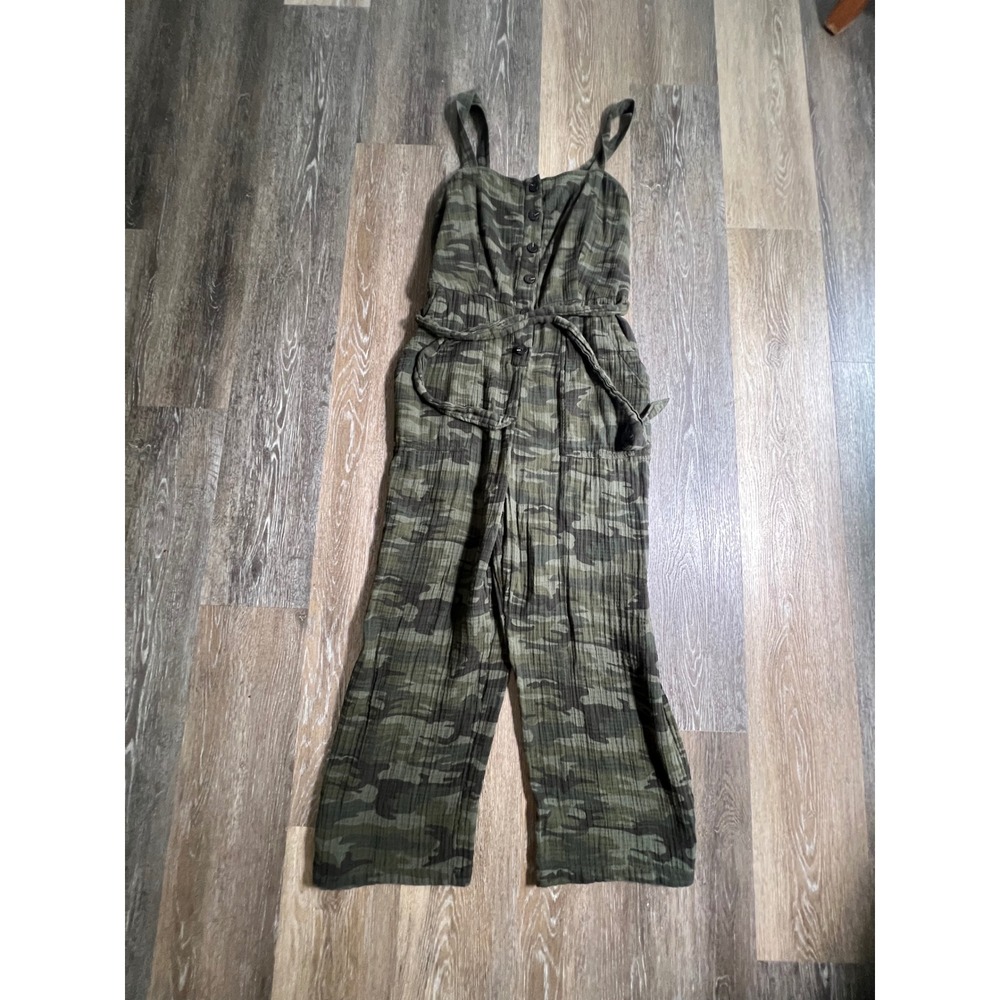 Sanctuary Olive Green Camo Jumpsuit